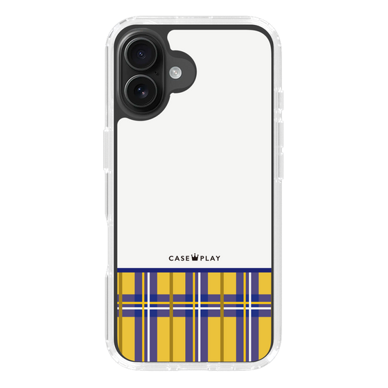 スリムプロテクションケース［ CASEPLAY Tartan Check - Yellow ］