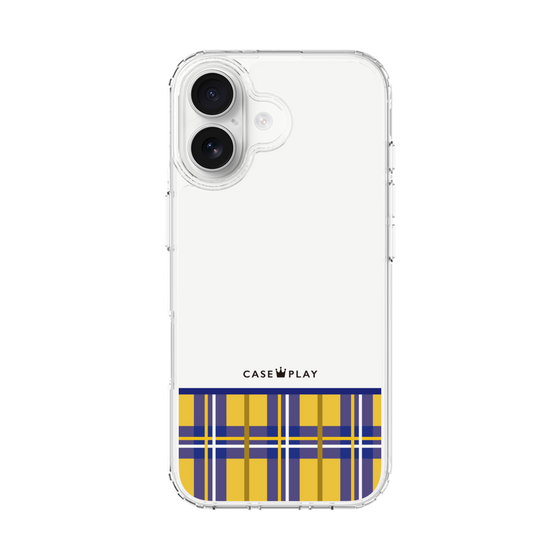 スリムプロテクションケース［ CASEPLAY Tartan Check - Yellow ］