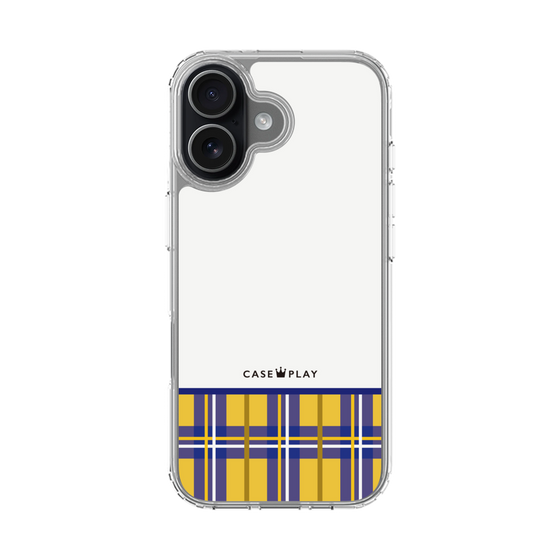 スリムプロテクションケース［ CASEPLAY Tartan Check - Yellow ］