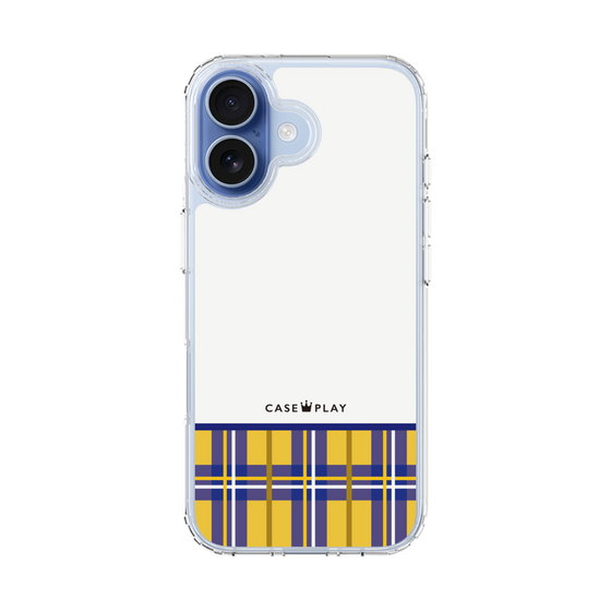 スリムプロテクションケース［ CASEPLAY Tartan Check - Yellow ］