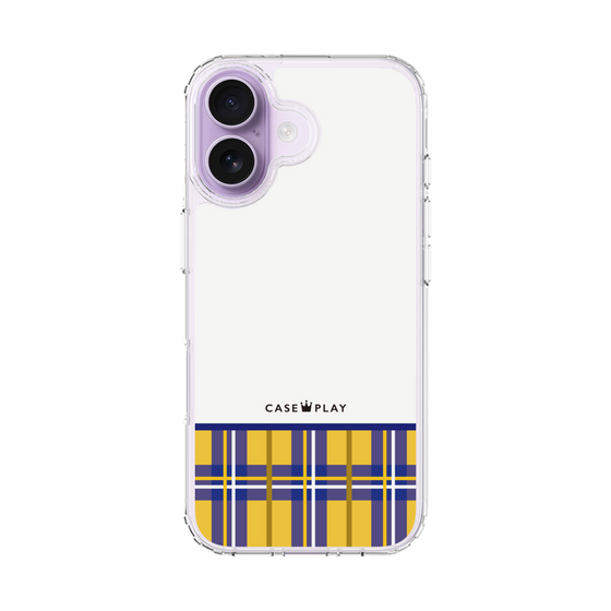 スリムプロテクションケース［ CASEPLAY Tartan Check - Yellow ］