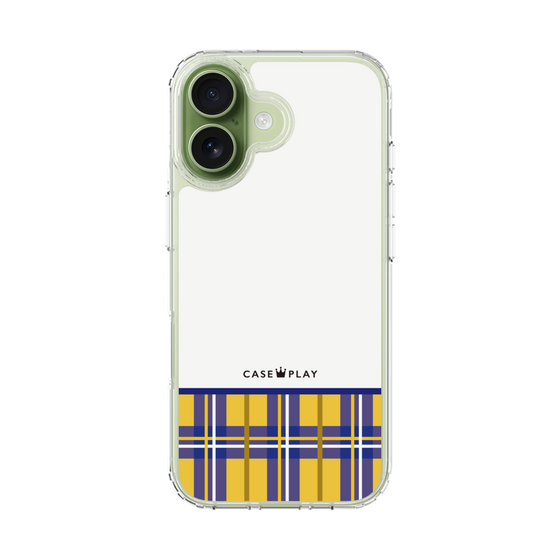 スリムプロテクションケース［ CASEPLAY Tartan Check - Yellow ］