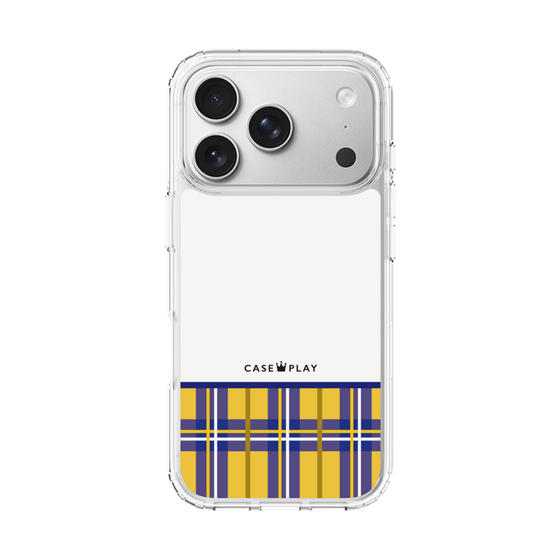 スリムプロテクションケース［ CASEPLAY Tartan Check - Yellow ］
