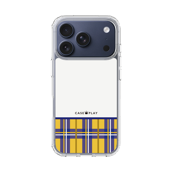 スリムプロテクションケース［ CASEPLAY Tartan Check - Yellow ］