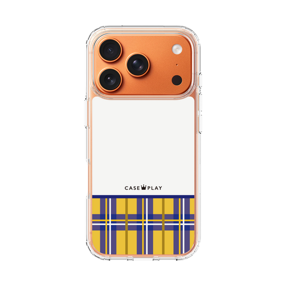 スリムプロテクションケース［ CASEPLAY Tartan Check - Yellow ］