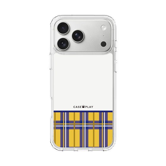 スリムプロテクションケース［ CASEPLAY Tartan Check - Yellow ］