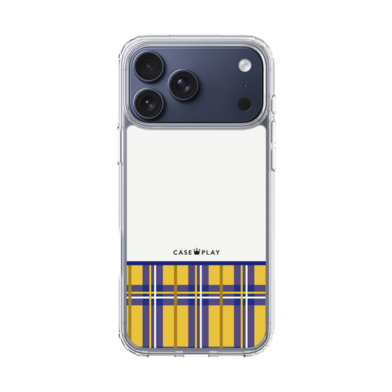 スリムプロテクションケース［ CASEPLAY Tartan Check - Yellow ］