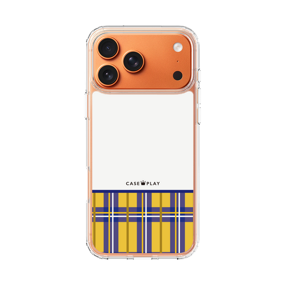 スリムプロテクションケース［ CASEPLAY Tartan Check - Yellow ］