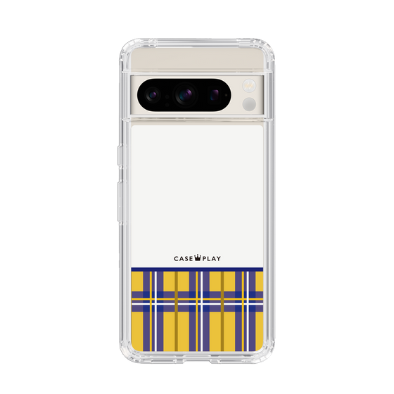 スリムプロテクションケース［ CASEPLAY Tartan Check - Yellow ］