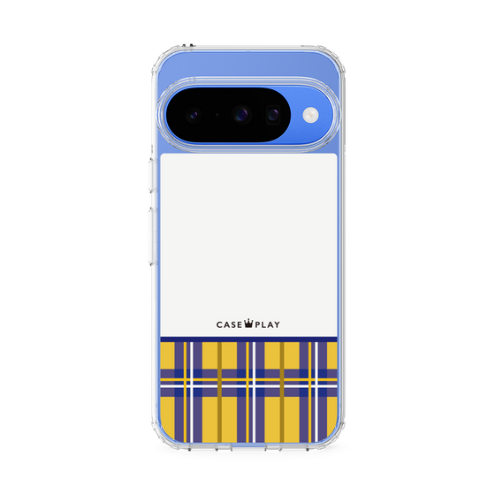 スリムプロテクションケース［ CASEPLAY Tartan Check - Yellow ］