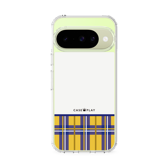 スリムプロテクションケース［ CASEPLAY Tartan Check - Yellow ］
