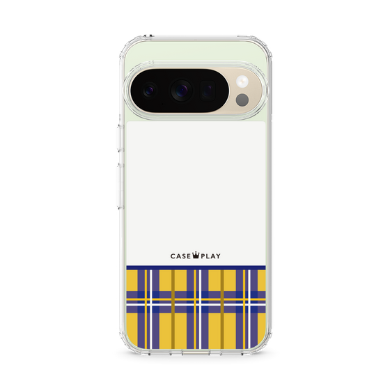 スリムプロテクションケース［ CASEPLAY Tartan Check - Yellow ］