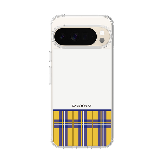 スリムプロテクションケース［ CASEPLAY Tartan Check - Yellow ］