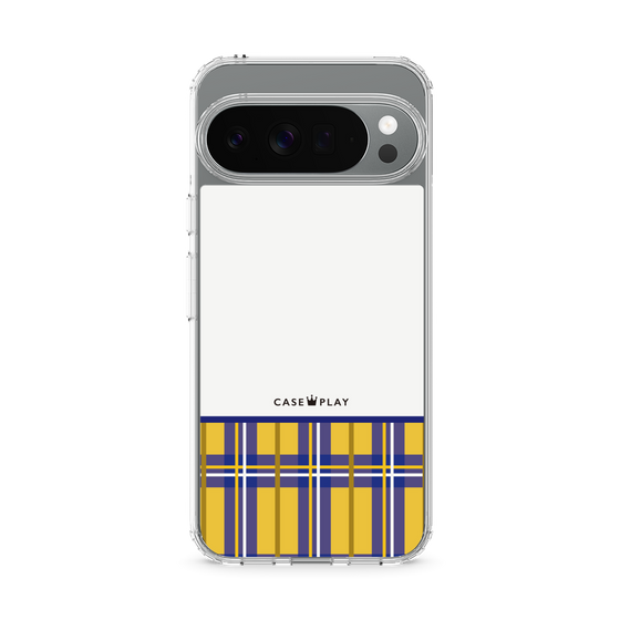 スリムプロテクションケース［ CASEPLAY Tartan Check - Yellow ］