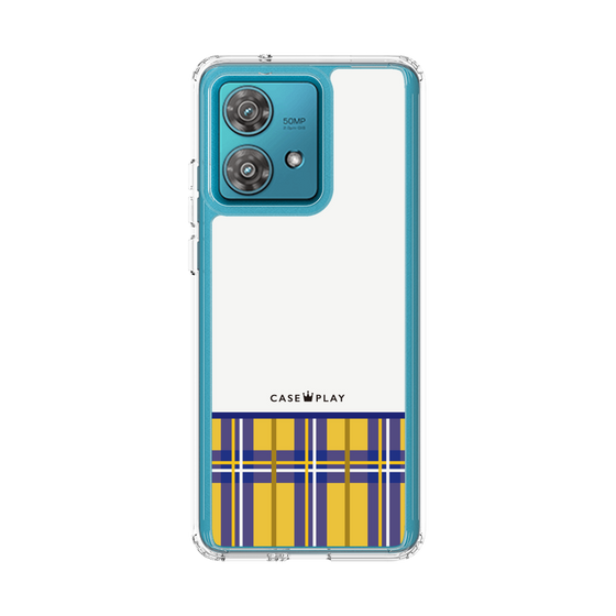 スリムプロテクションケース［ CASEPLAY Tartan Check - Yellow ］