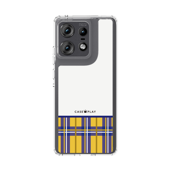 スリムプロテクションケース［ CASEPLAY Tartan Check - Yellow ］