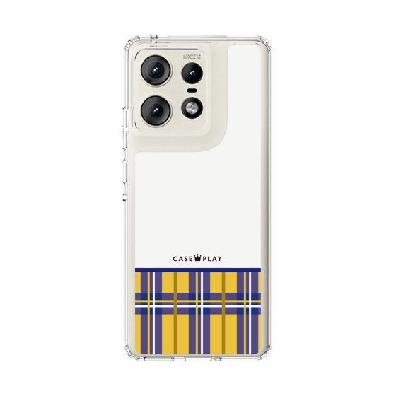 スリムプロテクションケース［ CASEPLAY Tartan Check - Yellow ］