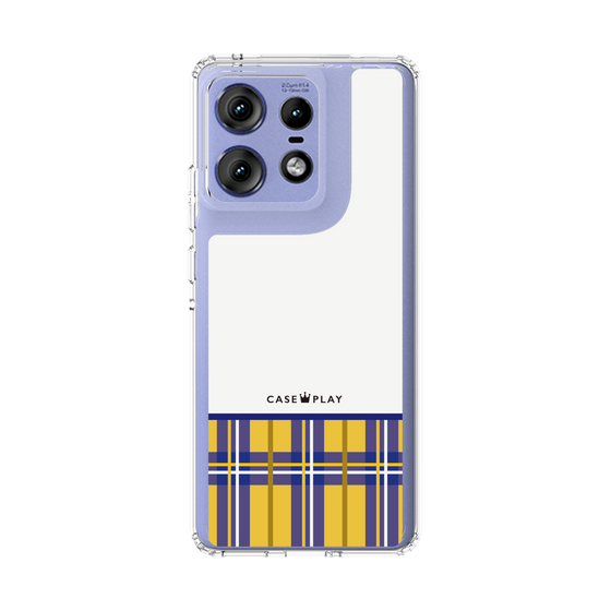 スリムプロテクションケース［ CASEPLAY Tartan Check - Yellow ］