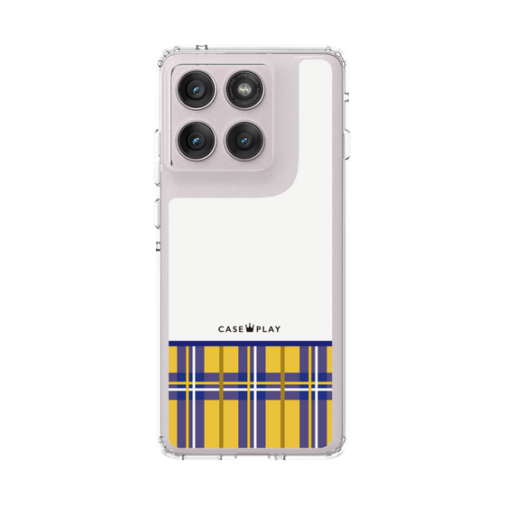 スリムプロテクションケース［ CASEPLAY Tartan Check - Yellow ］