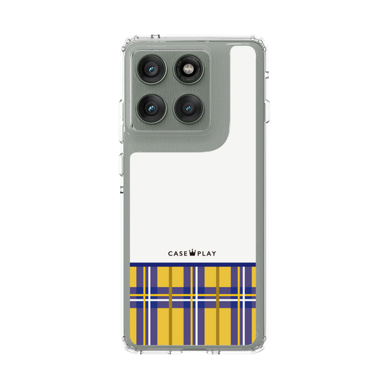 スリムプロテクションケース［ CASEPLAY Tartan Check - Yellow ］