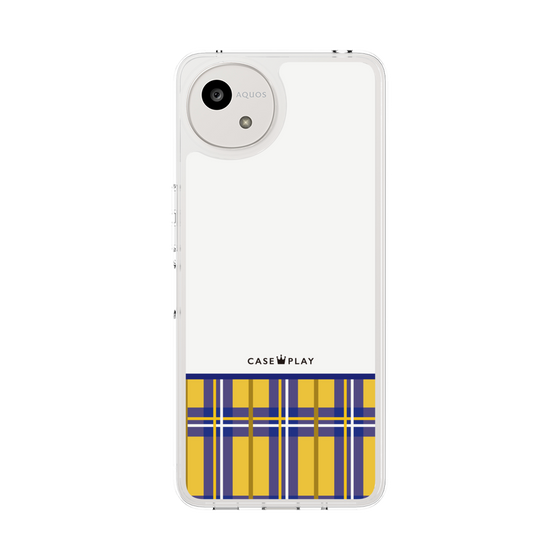 スリムプロテクションケース［ CASEPLAY Tartan Check - Yellow ］