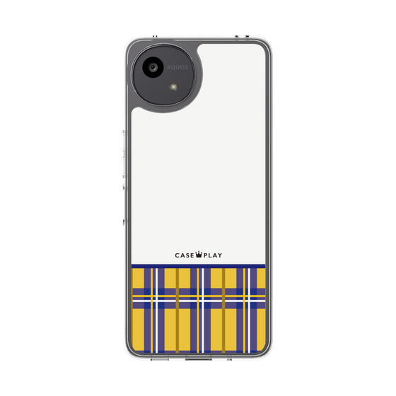 スリムプロテクションケース［ CASEPLAY Tartan Check - Yellow ］