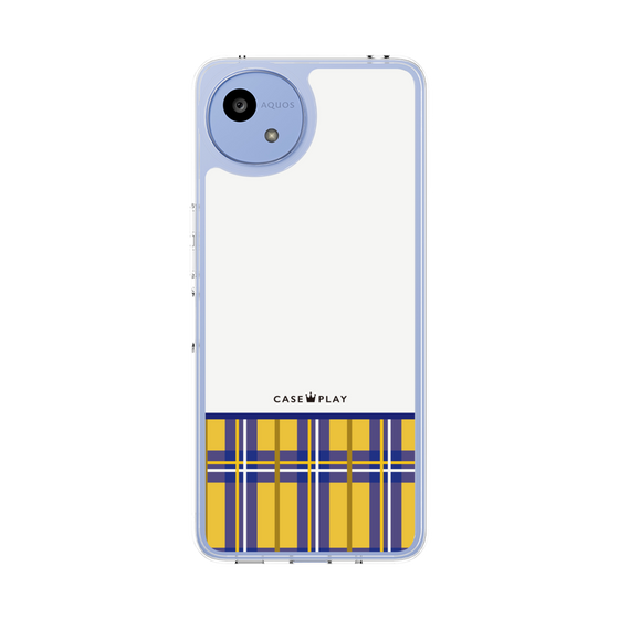 スリムプロテクションケース［ CASEPLAY Tartan Check - Yellow ］