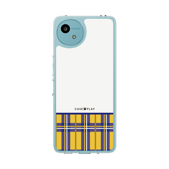 スリムプロテクションケース［ CASEPLAY Tartan Check - Yellow ］