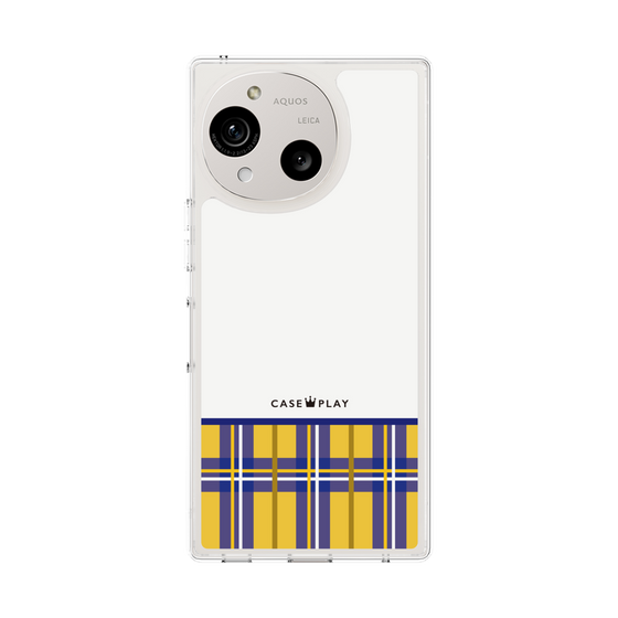 スリムプロテクションケース［ CASEPLAY Tartan Check - Yellow ］