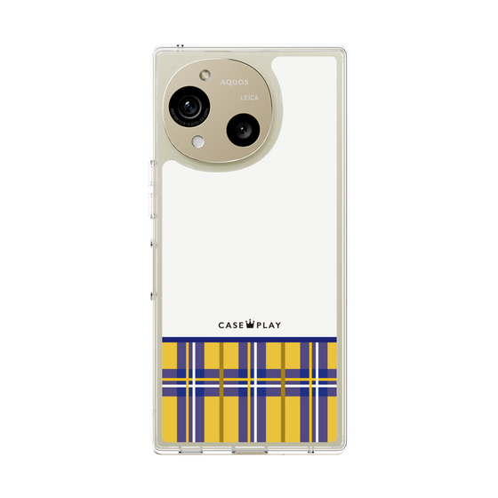 スリムプロテクションケース［ CASEPLAY Tartan Check - Yellow ］