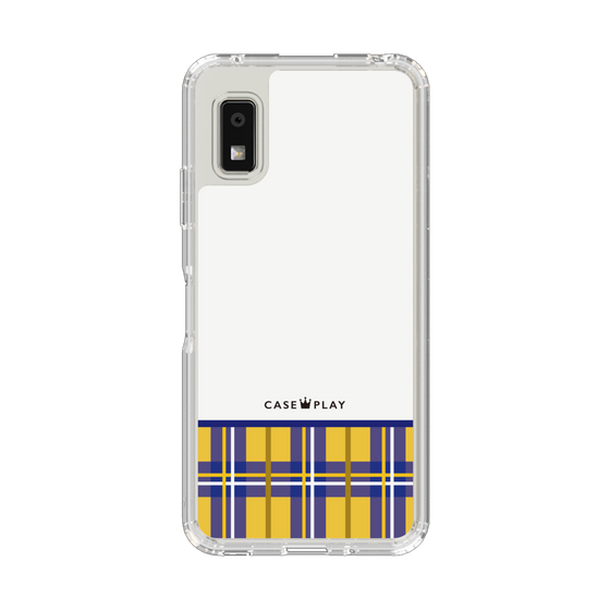 スリムプロテクションケース［ CASEPLAY Tartan Check - Yellow ］