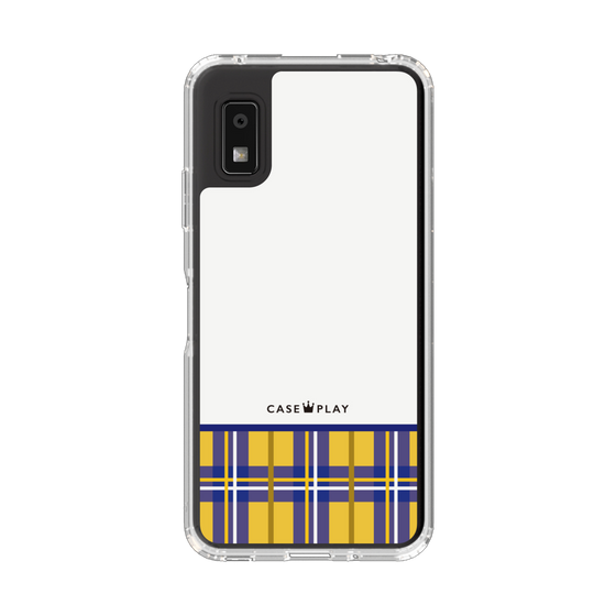 スリムプロテクションケース［ CASEPLAY Tartan Check - Yellow ］