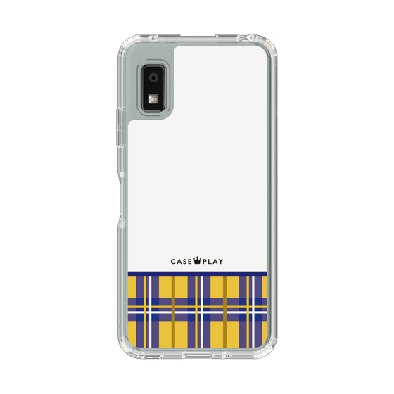 スリムプロテクションケース［ CASEPLAY Tartan Check - Yellow ］