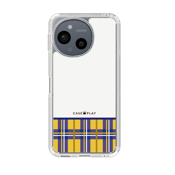 スリムプロテクションケース［ CASEPLAY Tartan Check - Yellow ］