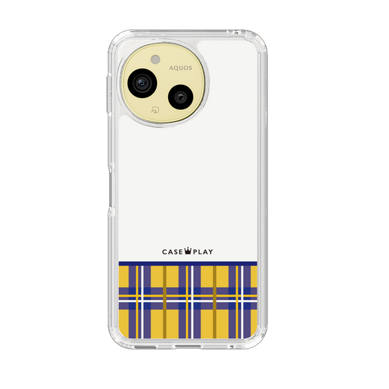 スリムプロテクションケース［ CASEPLAY Tartan Check - Yellow ］
