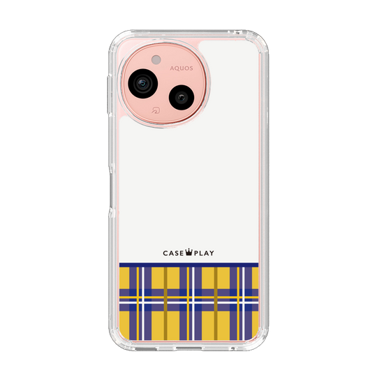 スリムプロテクションケース［ CASEPLAY Tartan Check - Yellow ］