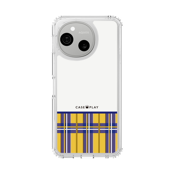 スリムプロテクションケース［ CASEPLAY Tartan Check - Yellow ］