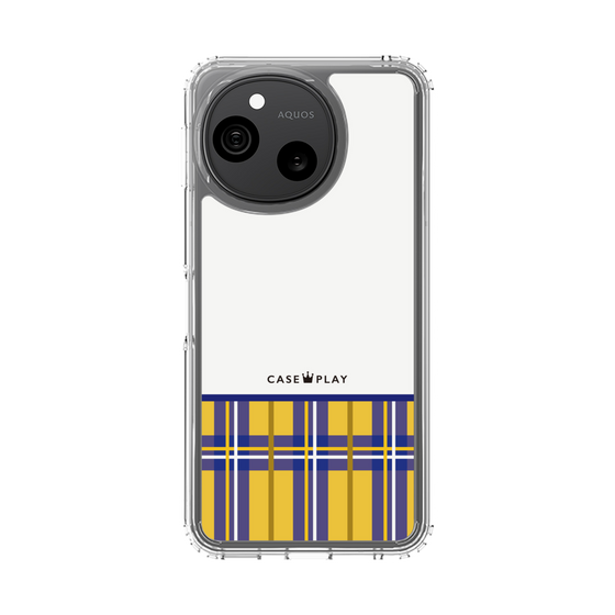 スリムプロテクションケース［ CASEPLAY Tartan Check - Yellow ］
