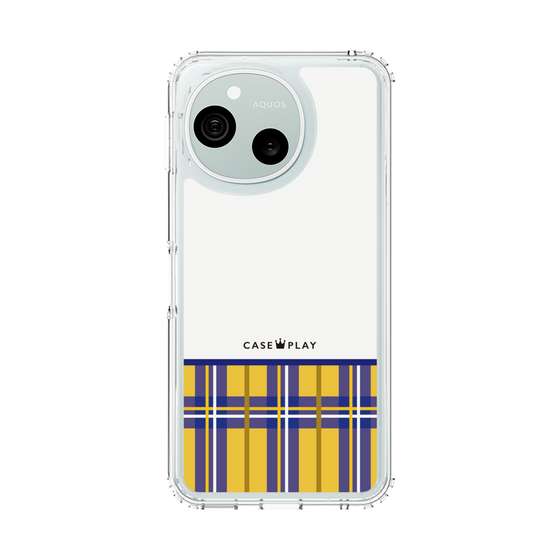 スリムプロテクションケース［ CASEPLAY Tartan Check - Yellow ］