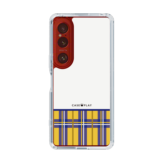 スリムプロテクションケース［ CASEPLAY Tartan Check - Yellow ］