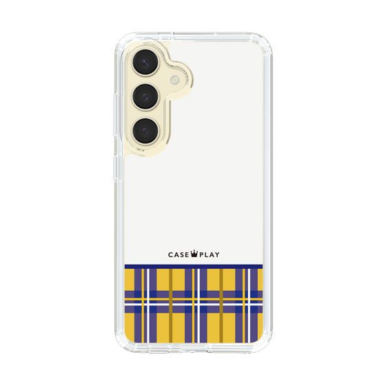 スリムプロテクションケース［ CASEPLAY Tartan Check - Yellow ］