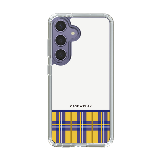 スリムプロテクションケース［ CASEPLAY Tartan Check - Yellow ］