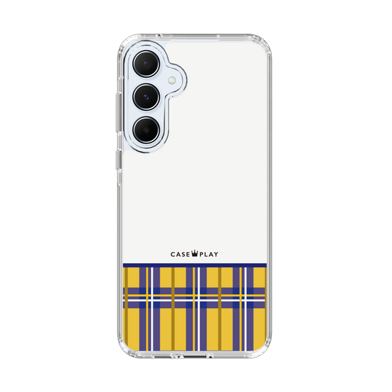 スリムプロテクションケース［ CASEPLAY Tartan Check - Yellow ］