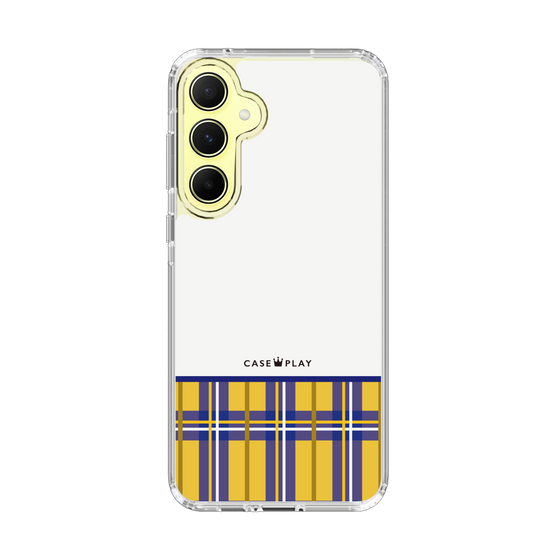 スリムプロテクションケース［ CASEPLAY Tartan Check - Yellow ］