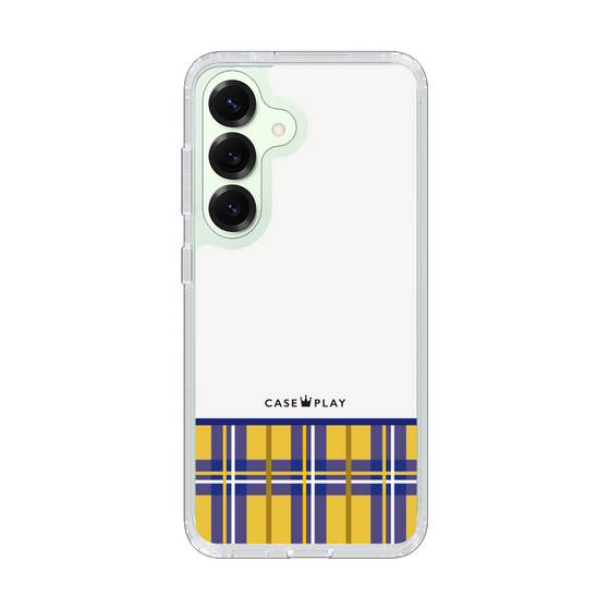 スリムプロテクションケース［ CASEPLAY Tartan Check - Yellow ］