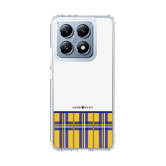 スリムプロテクションケース［ CASEPLAY Tartan Check - Yellow ］