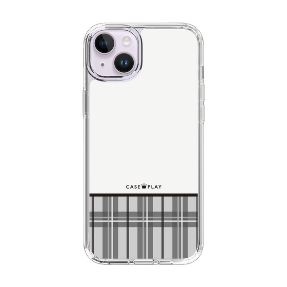 スリムプロテクションケース［ CASEPLAY Tartan Check - Gray ］