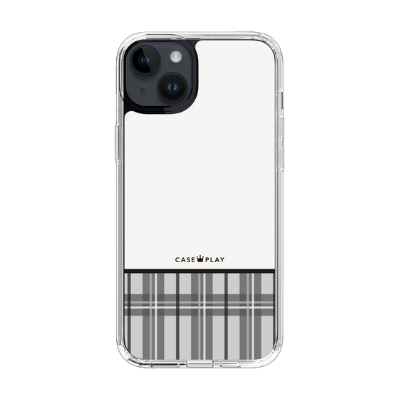 スリムプロテクションケース［ CASEPLAY Tartan Check - Gray ］