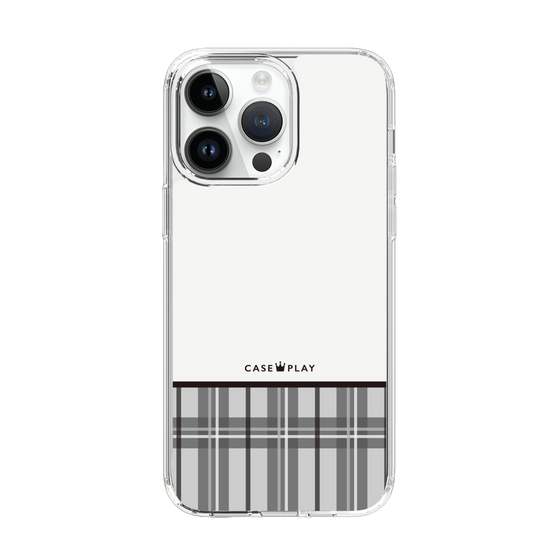 スリムプロテクションケース［ CASEPLAY Tartan Check - Gray ］