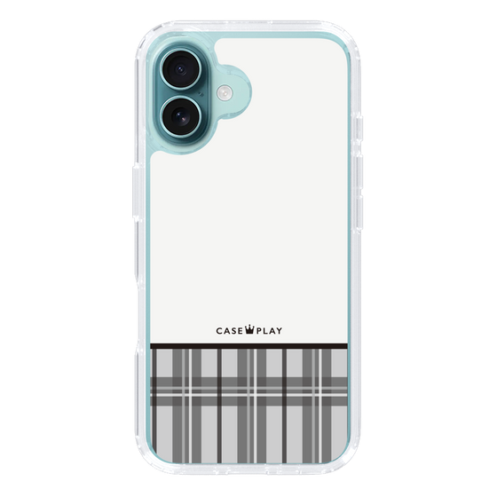 スリムプロテクションケース［ CASEPLAY Tartan Check - Gray ］